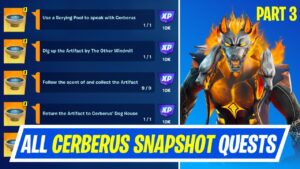 Fortnite Complete Cerberus's Snapshot Quests - How to Complete Cerberus's Snapshot Story Quests