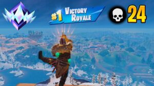 High Elimination Solo Ranked Win Gameplay (Fortnite Chapter 5 Season 2)