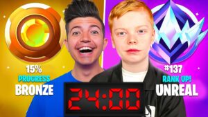 I Raced MONEYMAKER To UNREAL Rank in Fortnite!