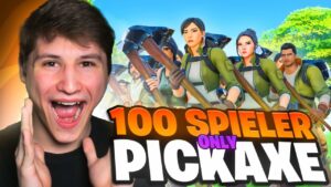 Jonzy hostet ein100 Spieler ONLY PICKAXE Tunier in Fortnite Season 2!