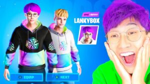 LANKYBOX WINNING FORTNITE SOLO CHALLENGE!? (Let's Play Fortnite Battle Royale In REAL LIFE!)