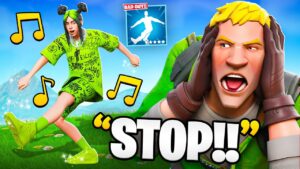Trolling With “BAD GUY” Emote In Fortnite! (Billie Eilish)