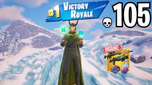 105 Elimination LOKI Solo vs Squads WINS Full Gameplay (NEW FORTNITE CHAPTER 5 SEASON 2)!