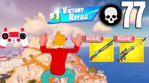 77 Elimination Solo Vs Squads "Zero Build" Gameplay Wins (Fortnite Chapter 5)