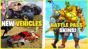 NEW FORTNITE SEASON 3 Battle Pass Skins & VEHICLES