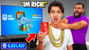 RICH KID Stole My Credit Card To Buy V-Bucks.. (FORTNITE!)