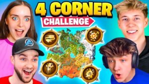 The *MYTHIC* 4 Corner Challenge in Fortnite Season 3!