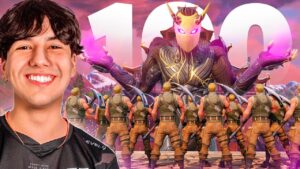 100 PESSOAS VS 3 BOSS NO FORTNITE!