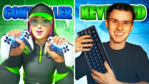 CONTROLLER VS KEYBOARD in FORTNITE!