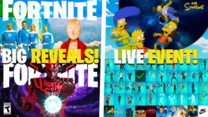 Fortnite: Fantastic Four & One Punch Man SKINS REVEALED! Simpsons Black Hole Event + Galactus LEAK!