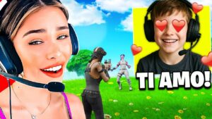 MI FINGO una RAGAZZA e RIMORCHIO dei BIMBI YOUTUBER🤣su Fortnite