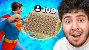 Superman Vs 100 Joueurs !