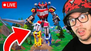 🔴 LIVE! - NEW *BOSS* UPDATE!! WINNING in FORTNITE! (Megazord Power Rangers)