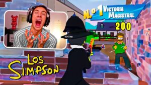 Así SUFRÍ para MI PRIMERA VICTORIA en FORTNITE x LOS SIMPSONS...
